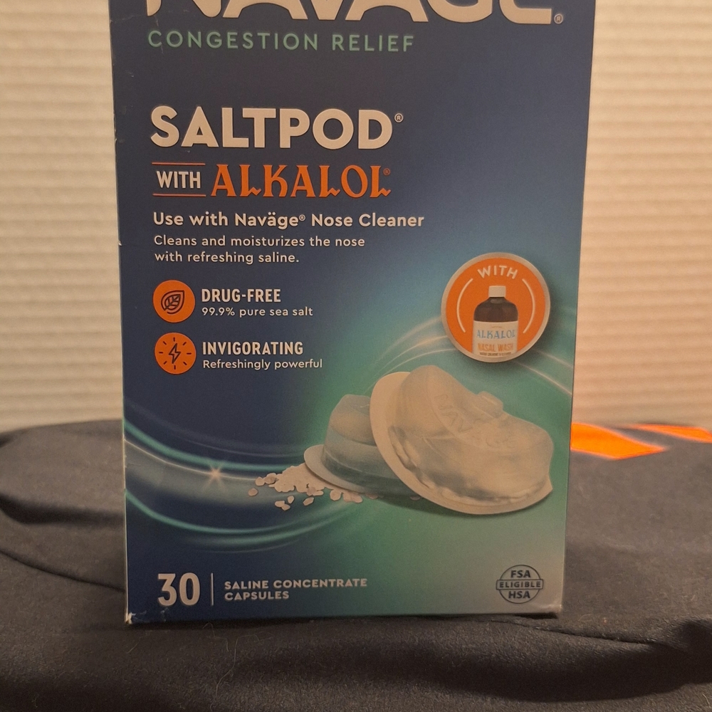 New Never Used-Nasal Care Saline Nasal Irrigation Kit - Teal Bonus 30 tablets. - Picture 5 of 7